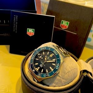 Never Worn Tag Heuer Men’s Watch Navy/Silver